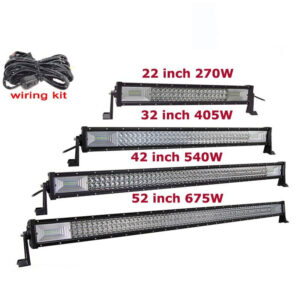 7D Straight LED Light Bar Flood Spot Combination Light Bars cb5feb1b7314637725a2e7: 21inch 270w wire|32inch 405w wire|42inch 540w wire|52inch 675w wire 