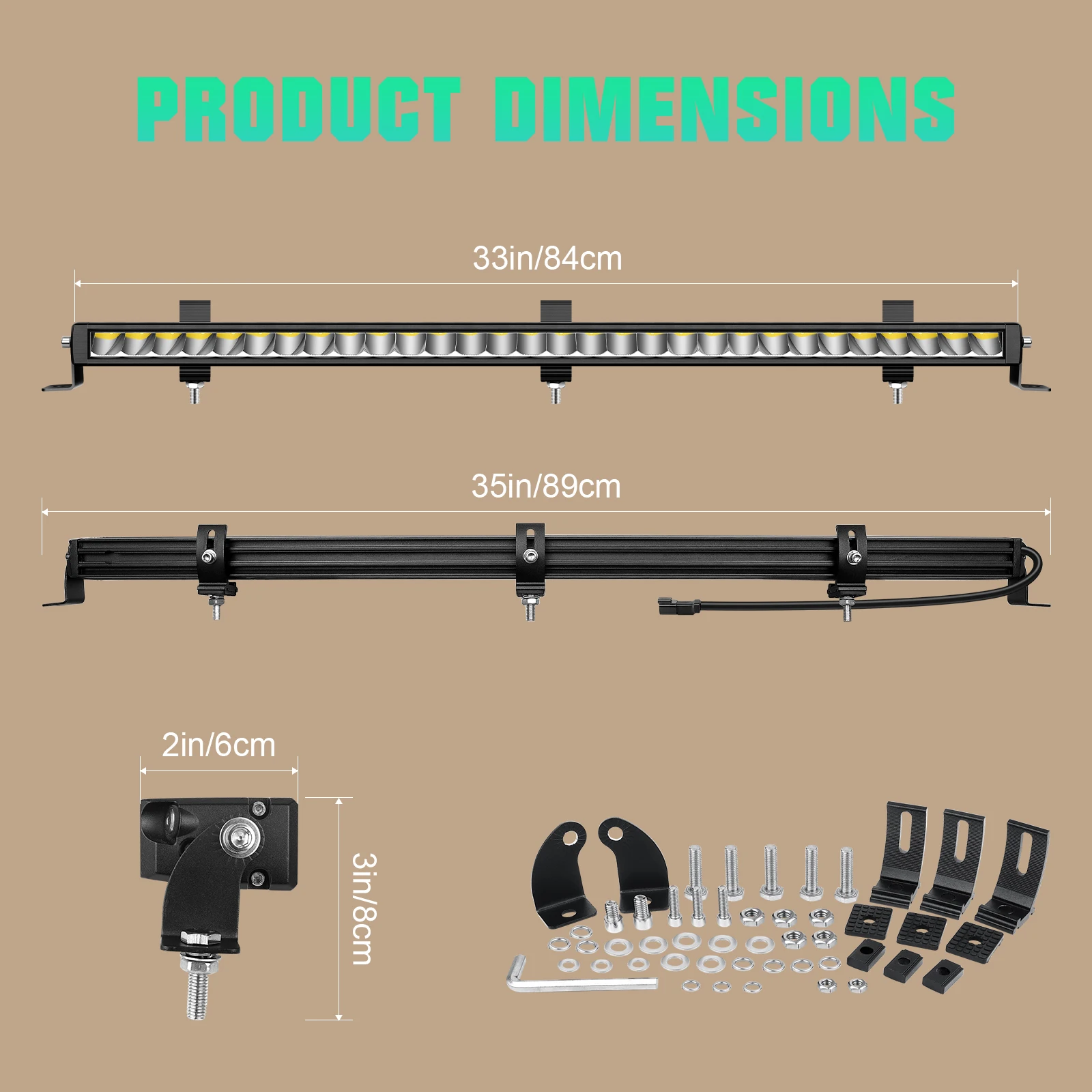 1x33inch 90W no wire